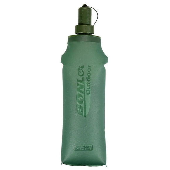 TPU Folding Soft Flask Sport Bottle Running Camping Hiking Bag Collapsible Drink Bottle