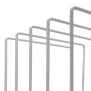 Better Houseware 4-Section Medium Vertical Organizer, White, 1493PT