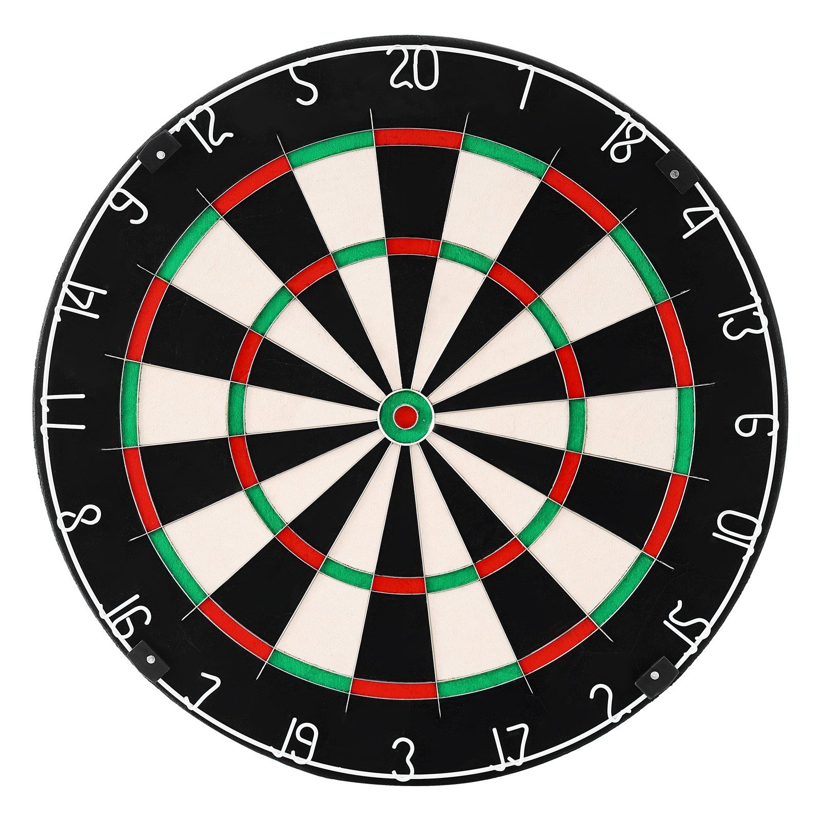Dart Board, High-Grade Self-Healing Sisal Fiber Dartboard with Staple-Free Bullseye, Blade Wire & Rotating Number Ring, 17.7" Professional Dartboard for Home Party Game Room (Darts Not Included)