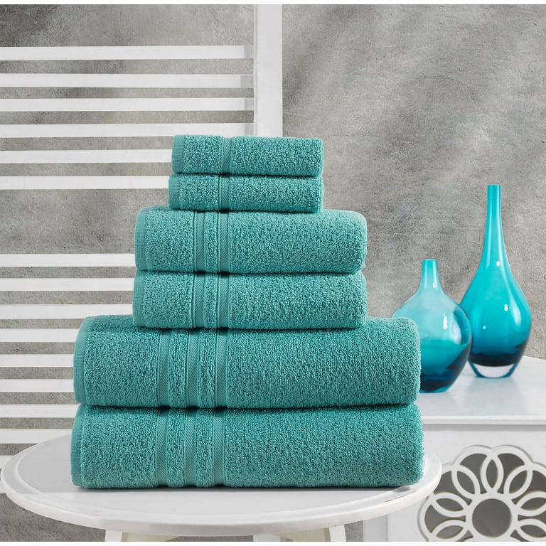 Hammam Linen Grey 6 Pack Bath Linen Sets for Bathroom Original Turkish  Cotton Soft, Absorbent and Premium 2 Bath , 2 Hand , 2 Washcloths 