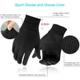 thumbnail image 2 of Lightweight Running Gloves, Touch Screen Anti-Slip Warm Gloves Liners for Cycling Biking Sporting Driving for Men Women, 2 of 6