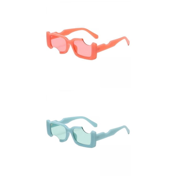 Gafas de Sol Retro para Adultos Amantes del Running Rosa+Azul Yuyangstore anteojos de sombras
