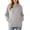 Gray, variant on Women's Maternity Fleece Nursing Hoodie Fall Long Sleeve Side Zipper Breastfeeding Casual Pullover Hooded Sweatshirts S-XXL