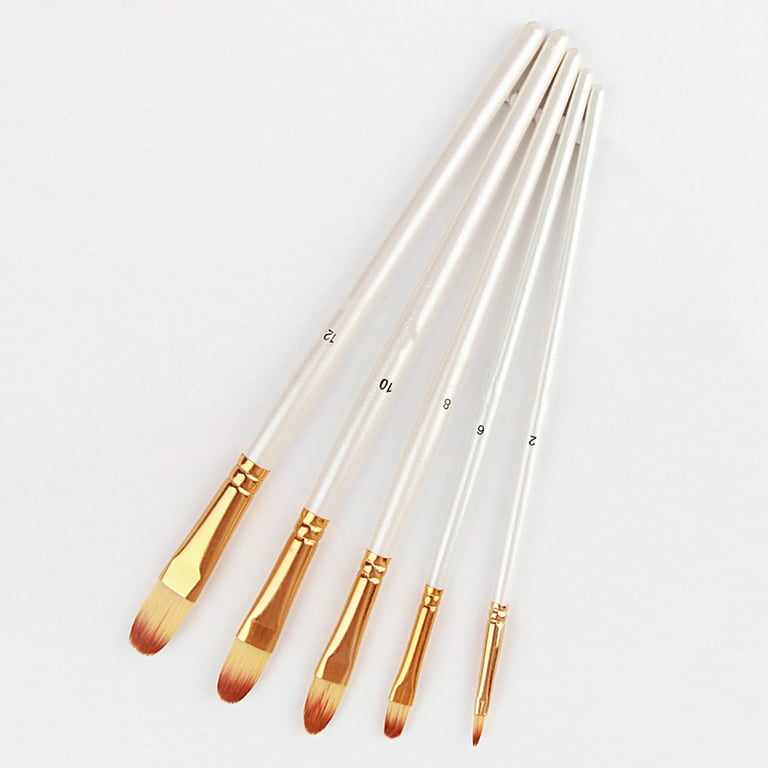 Hesroicy Painting Brush Durable High Tenacity Strong Water Absorption Light  Weight Sturdy Reusable Premium Soft Nylon Bristle Pens Painting Brushes for  Household 