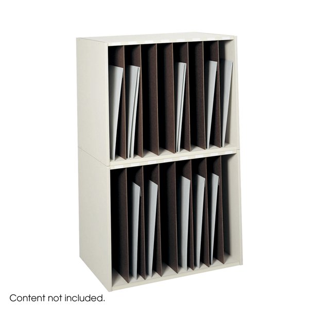 Safco Art Storage Rack 8 Vertical Compartments, Black