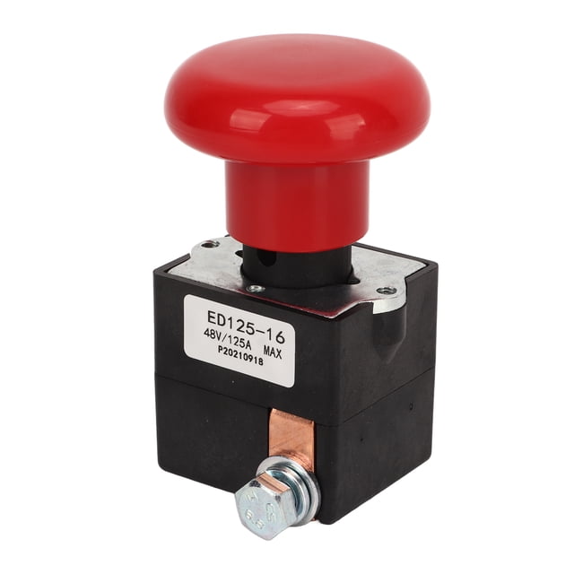 Interruptor De Parada De Emergencia Para Carretilla Elevadora, Interruptor De Parada De Emergencia Duradero 125A Reemplazo Directo Carretilla Elevadora De Alta Sensibilidad