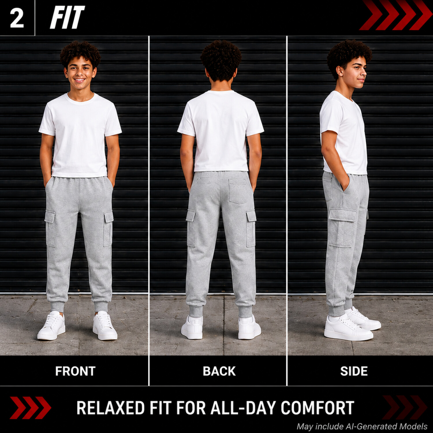 Quad Seven Boys Sweatpants Fleece Jogger 4-Pack photo 2