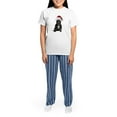 thumbnail image 4 of CafePress - French Bulldog Christmas Women's Light Pajamas - Women's Short Sleeve Print T-Shirt and Pants Light Cotton Pajama Set, 4 of 7