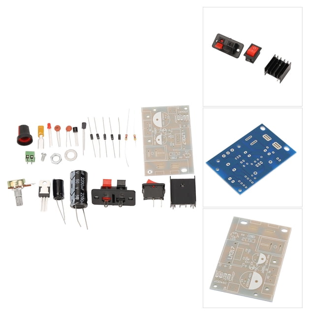 Kit De Fuente De Alimentación Regulada Diy, Placa De Fuentes De Alimentación CC Ajustable Con Protección Contra Cortocircuitos