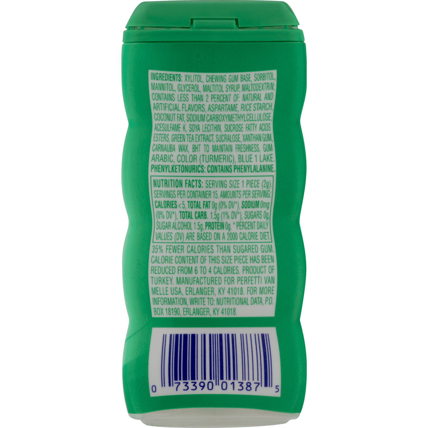 Perfetti Van Melle Mentos Pure Fresh Gum, 15 ea