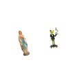 thumbnail image 6 of CoudarTitie Blessed Lady Frog Mary Luther Waiter Sculpture Creative Decorative Resin Figurine Artwork Tabletop Ornament Office Car Fireplace Entrance Shelf Gift, 6 of 8