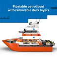 thumbnail image 5 of LEGO City Coast Guard Rescue Boat & Helicopter Building Toys - Kids Pretend Play Set for Boys & Girls, Ages 7+ - W/2 Rescue Boat Toys, 5 Minifigures & Dog Figure - Gift Idea for Birthdays - 60504, 5 of 8