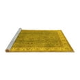 thumbnail image 2 of Ahgly Company Machine Washable Indoor Round Oriental Yellow Traditional Area Rugs, 8' Round, 2 of 4