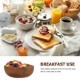 thumbnail image 5 of ATRISS 1 Set Wooden Salad Bowl Salad Serving Container Salad Tableware Food Bowl with Spoon and Fork, 5 of 6