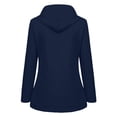 thumbnail image 2 of Spring Military Full-Zip Removable Hooded Cotton Mid-Long Parka Jacket Coat for Women, 2 of 5