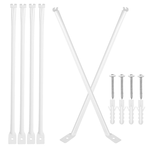 RENACLIPY 6-Pack Metal RV Awning Support Brackets for Shelving, Roof Mount, Outdoor and Camping Accessories