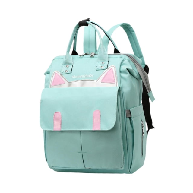 Mochila para pañales perfke Oxford portátil para viajes para bebé para ir de compras guardería 25 cm x 18 cm x 38 cm