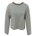 thumbnail image 4 of Women's Long Sleeve Striped T Shirt Featuring Color Design for Comfortable Casual Wear, 4 of 4