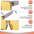 thumbnail image 3 of Gafas de sol de montura grande personalizadas con tendencia de moda anti-ultravioleta, hechas de PC y AC, 3 of 5