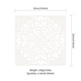 thumbnail image 2 of Inteprter Juego de plantillas de Mandala, Material PET, pintura de puntos, plantillas huecas para rocas, pintura de pared de madera, proyectos de arte de Artesanía Inteprter HA020577-00, 2 of 6