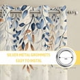 thumbnail image 6 of Blue Coastal Kitchen Curtains Window Panels, Summer Beach Starfish Weeping Eucalyptus Retro Insulated Window Treatment Curtain, Grommet Curtains for Bedroom/Living Room/Bathroom, 2 Piece 42"Wx63"L, 6 of 8