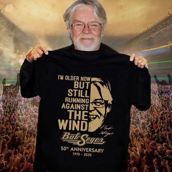 Bob Seger 50th Anniversary T-Shirt, Still Running Against The Wind Tee