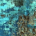 thumbnail image 1 of Ahgly Company Indoor Square Oriental Turquoise Blue Industrial Area Rugs, 8' Square, 1 of 4