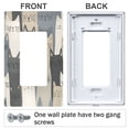 thumbnail image 3 of Yayeee Rocker Switch Wall Plate 3-Gang 6.5"x4.6" Home Decorative Outlet Cover, Blue Cute Cats, 3 of 6