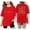 Red, variant on Toddler Girls T Shirts Fashionable Letter Print Short Sleeved Basic Tops Size 3-4T