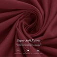 thumbnail image 5 of Subrtex Elastic Wrap Around Bed Skirt Dust Ruffle Smooth Soft Bed Frame Cover 15-inch Drop (Full, Wine), 5 of 6