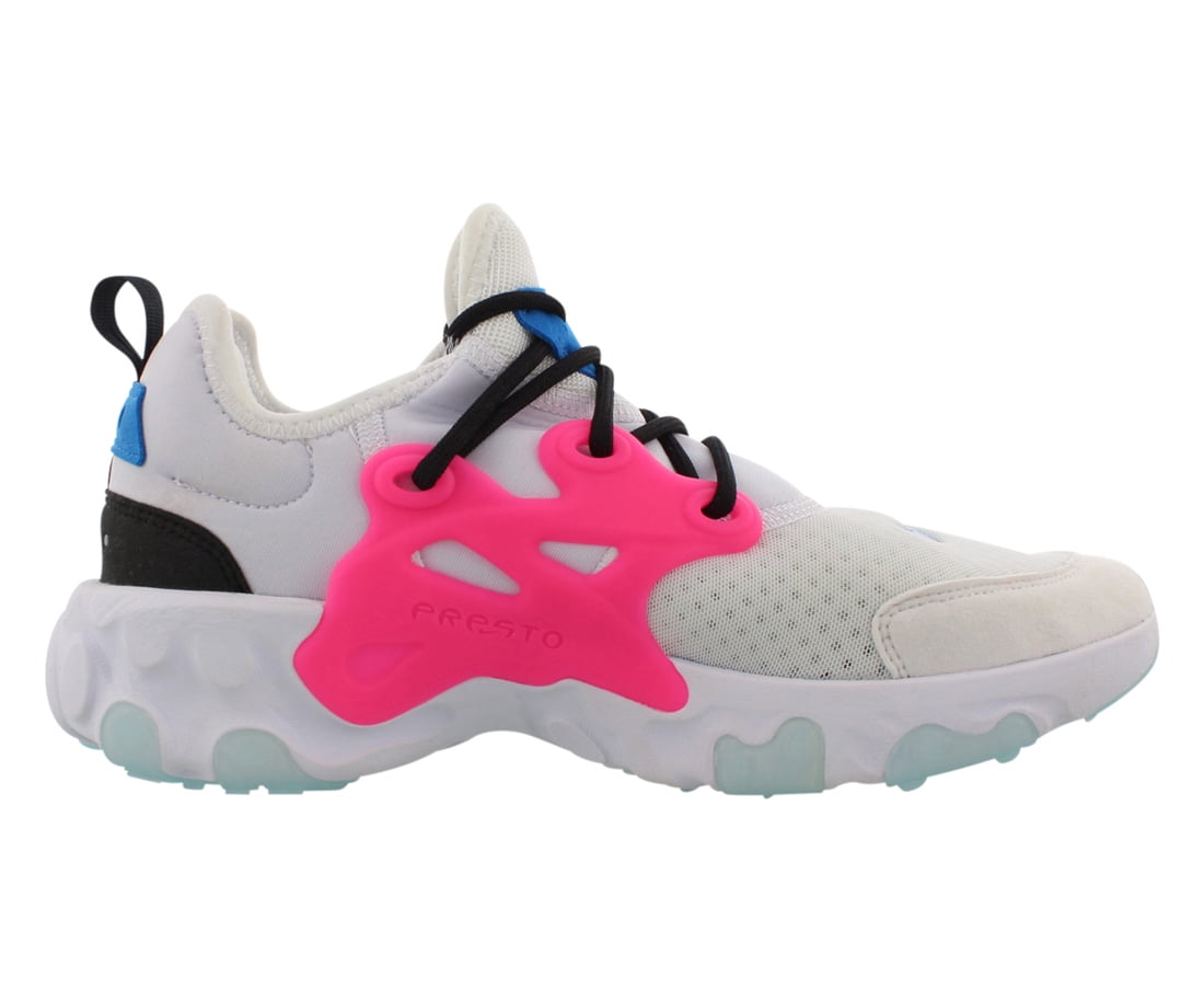 nike react white pink blue