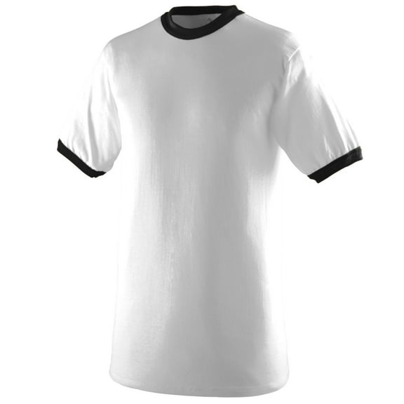 Augusta S Ringer T-Shirt White/Black 710