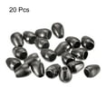 thumbnail image 3 of Uxcell 20pcs Bell Stopper Cord Ends Lock, Metal Cord Rope Fastener Ends Stopper Rope Lock for Backpack Bag, Black, 3 of 4