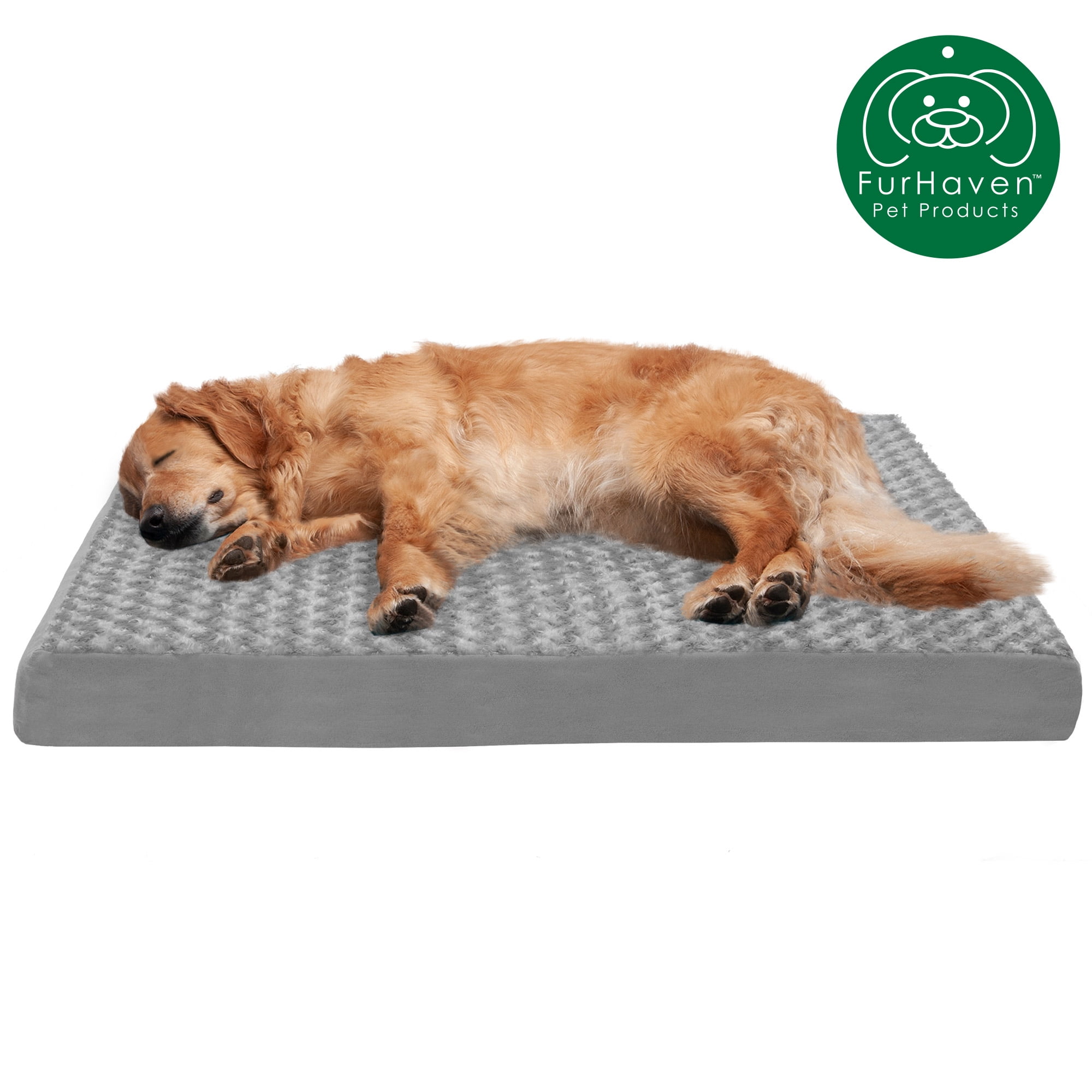 FurHaven Deluxe Ultra Plush Pet Orthopedic Dog Bed Large