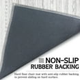 thumbnail image 6 of Office Chair Mat for Hardwood & Tile Floor 36"x48",Boho Moroccan Grey Computer Rolling Chair Mat Carpet Under Desk Non Slip Modern Farmhouse Gaming Rug Low-Pile Large Protector Mat, 6 of 6