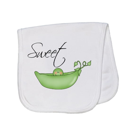 Inktastic Sweet Pea Baby Burp Cloth