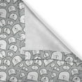 thumbnail image 4 of Ambesonne Bear Valance Pack of 2, Chunky Teddy Bear Portraits, 54"X12", Charcoal Grey Pale Grey, 4 of 5