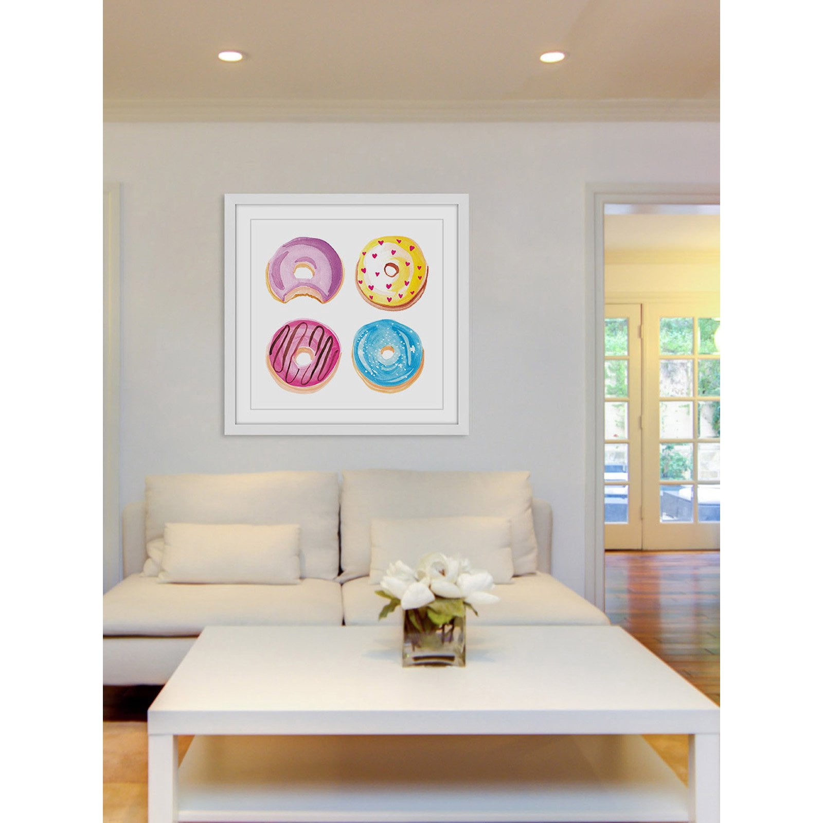 Marmont Hill "Donuts" By Molly Rosner Framed Painting Art Print, 18.0" x 1.5"