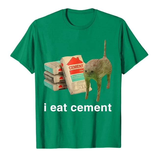Hauts à Col Rond Imprimés en Anglais "I Eat Ciment" pour Femmes, Chemises Décontractées d'Été, Col en V, Manches Longues, Lot de Hauts à Col Roulé