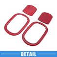 thumbnail image 4 of Unique Bargains Car Seat Adjustment Button Decor Trim Interior for Dodge Challenger 2015-2023 Carbon Fiber Pattern Red, 4 of 6