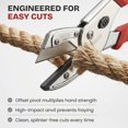 thumbnail image 3 of RONAN Multi-Cut Quick Change Utility Cutter, Razor Sharp Multipurpose Cutting Tool Cuts Cable, Wood, Carpet, Laminate Tile, Vinyl, Rubber, Shrubs, Fo, 3 of 5