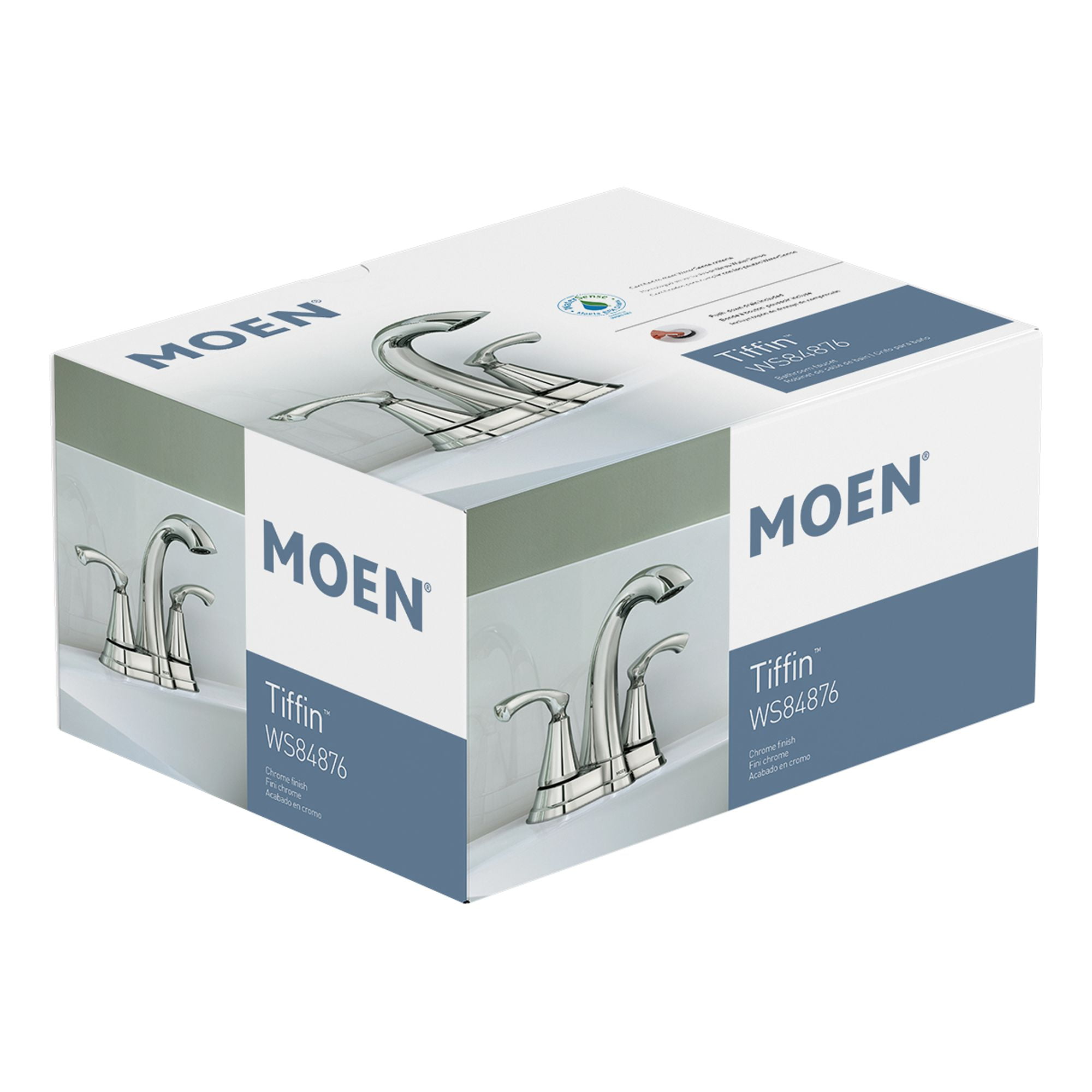 Moen Tiffin Waschtisch-Armatur – 2 Griffe, Chrom, 10,2 Cm, ADA-konform