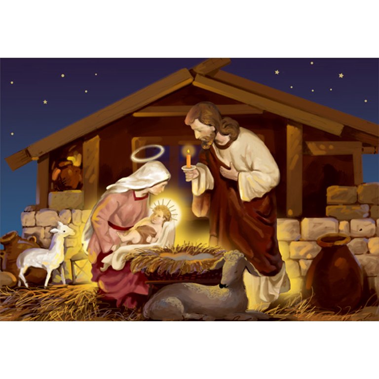 Oh Holy Night Religious Boxed Christmas Cards, Pack of 12 - Boxed Cards -  Hallmark