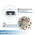 thumbnail image 2 of Unique Bargains Universal Wheel Center Hub Cap Durable 65mm 2.56" Outside Diameter Vehicle Hub Covers Gloss Black, 2 of 6