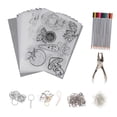 thumbnail image 1 of jifeng 13 Pcs Feuilles Thermorétractables Papier Rétractable pour Boucles d'Oreilles, 1 of 6