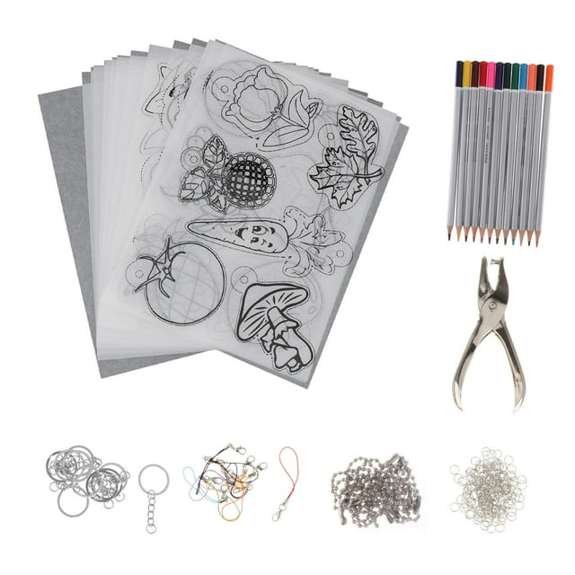 jifeng 13 Pcs Feuilles Thermorétractables Papier Rétractable pour Boucles d'Oreilles