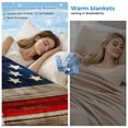 thumbnail image 2 of American Flag Cooling Blanket, Lightweight Breathable Summer Throw Blanket with Double Sided Cold Effect, Vintage Eagle Blue Red USA Flag Picnic Beach Blankets Bed Sheet for Hot Sleepers 30"x40", 2 of 8