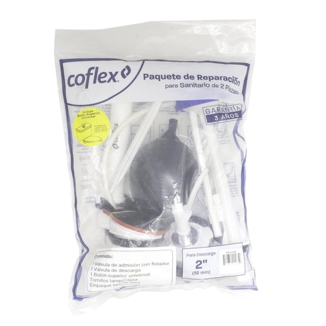 Juego Reparación Tanque Sanitario Coflex 2 Pulgadas Blanco