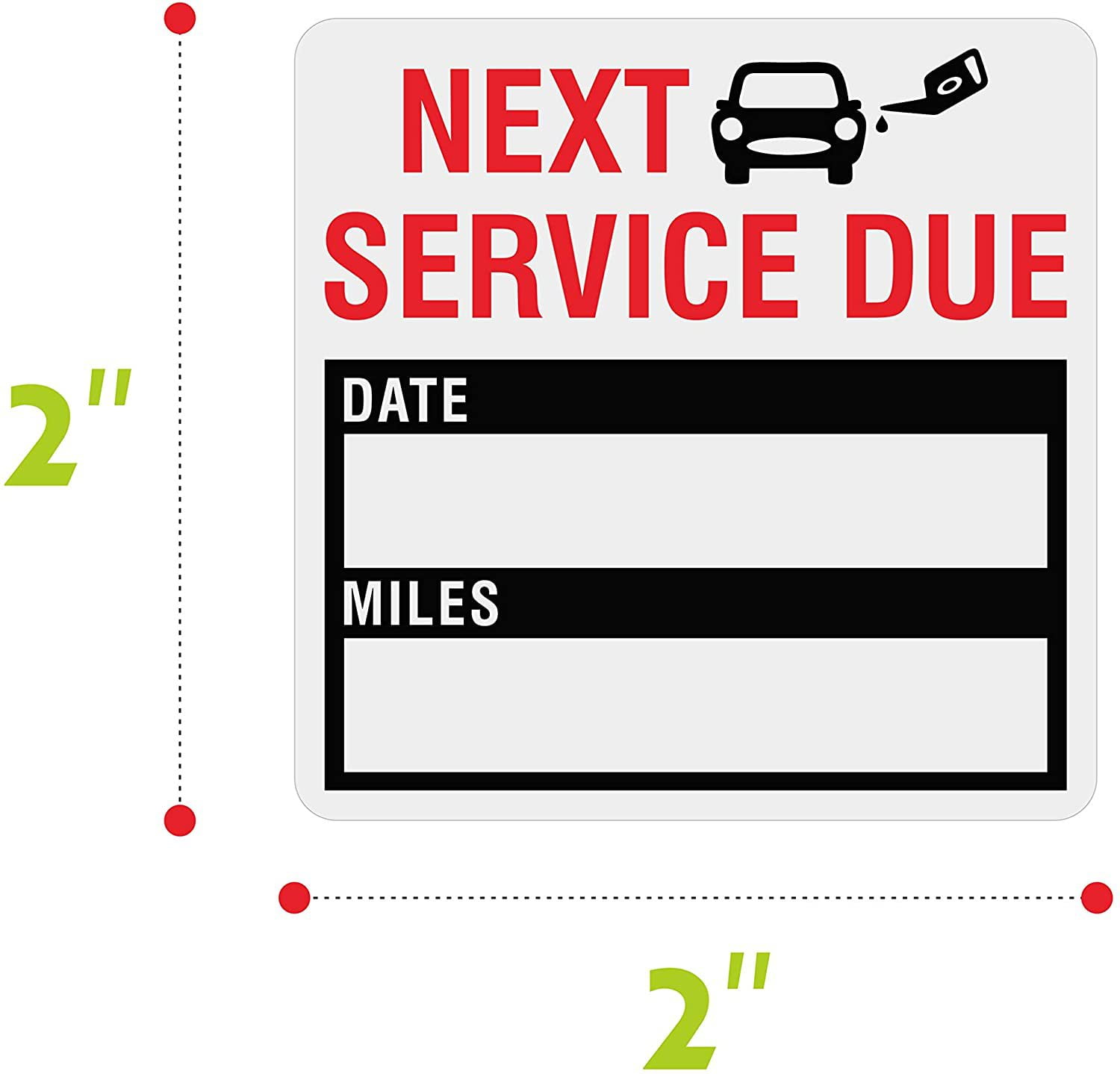 1 Roll of Oil Change Sticker Car Oil Changing Service Sticker Car