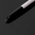 thumbnail image 4 of Giaone Trim Silver Fountain Pen 0.38mm Fine Nib Smooth Writing Ink Marker Best Present, 4 of 9